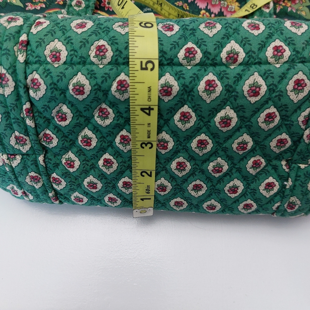 Vera Bradley Vintage Villager & Strap Wallet Greenfields NWT - Picture 7 of 13
